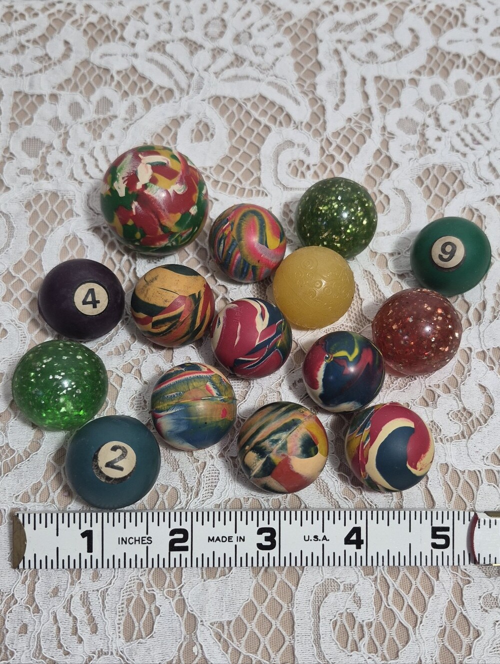 15 Vintage Bouncy Balls - Picture 2 of 3